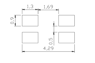 Black 3528 Rgb Led Chip Top View 1.90 Mm Height With Colors Clear Window Display